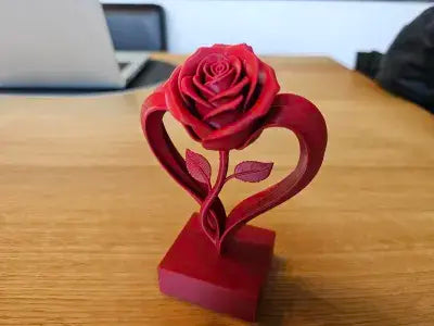 3D Printed Eternal Rose Heart – The Perfect Valentine’s Day Gift