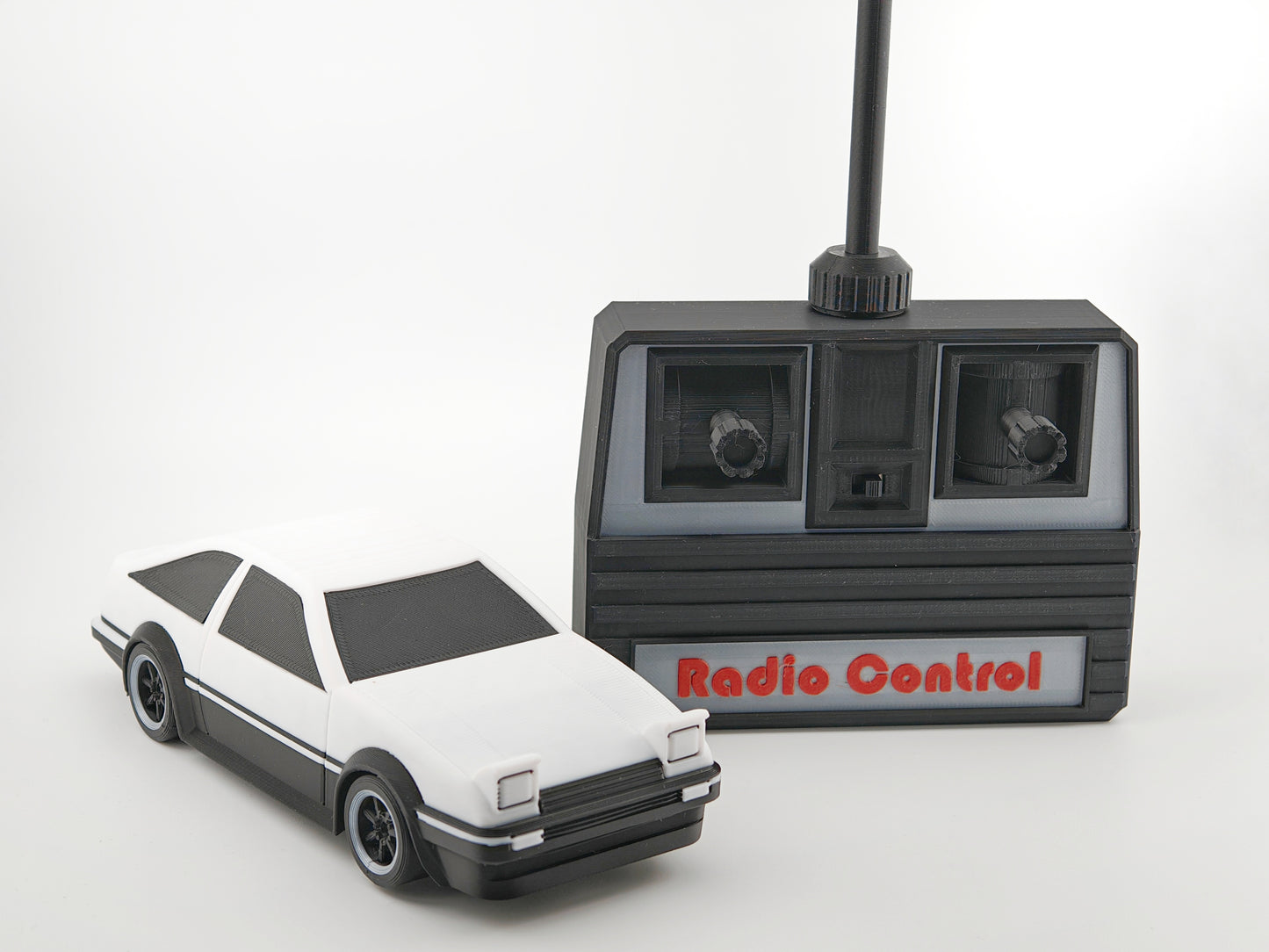 Reverse‑driving RC car
