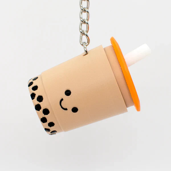 3D Printed Chewy Clicky Bubble Tea Keychain