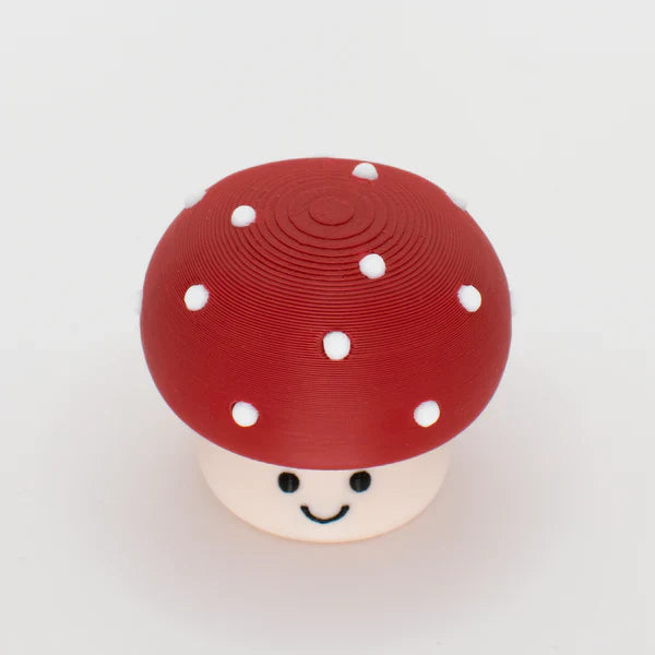 3D Printed Chubby Clicky Mushroom Desk Buddy / Keychain