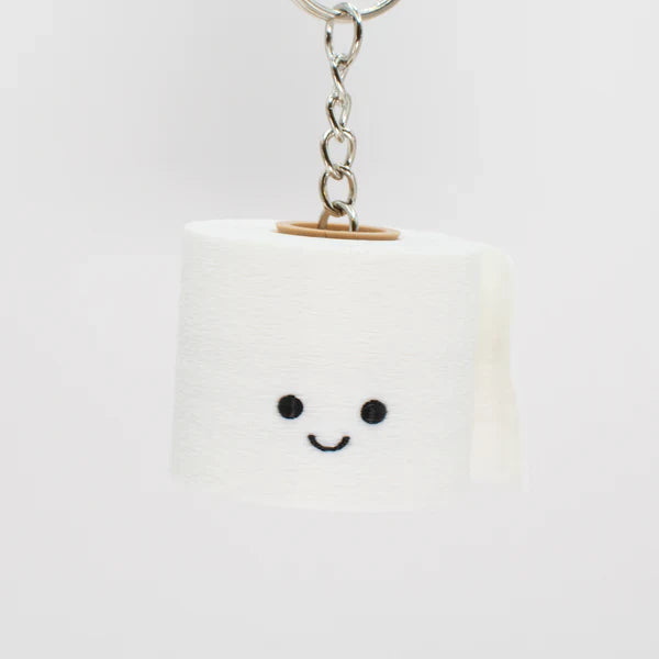 3D Printed Spinny Toilet Paper Keychain (Retired)