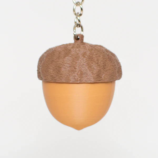 3D Printed Nutty Clicky Acorn Keychain