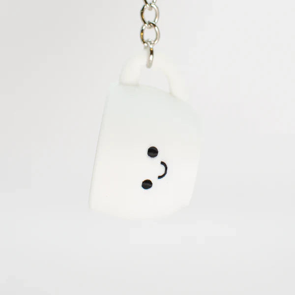 3D Printed Happy Clicky Mug Keychain