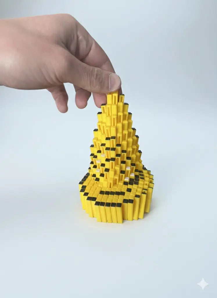 3D Printed Pixel Art Cool Emojis