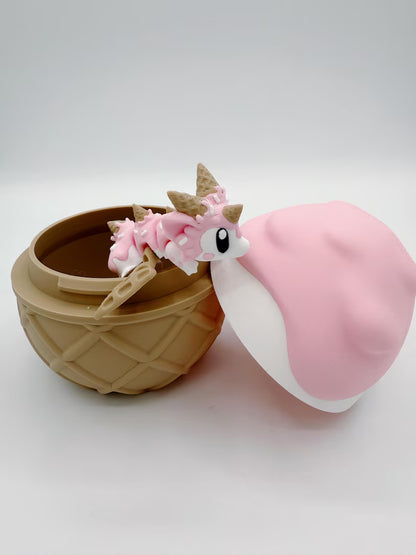 Hatchling Dragon – 3D Printed Articulated Baby Dragons with Fantasy Eggs