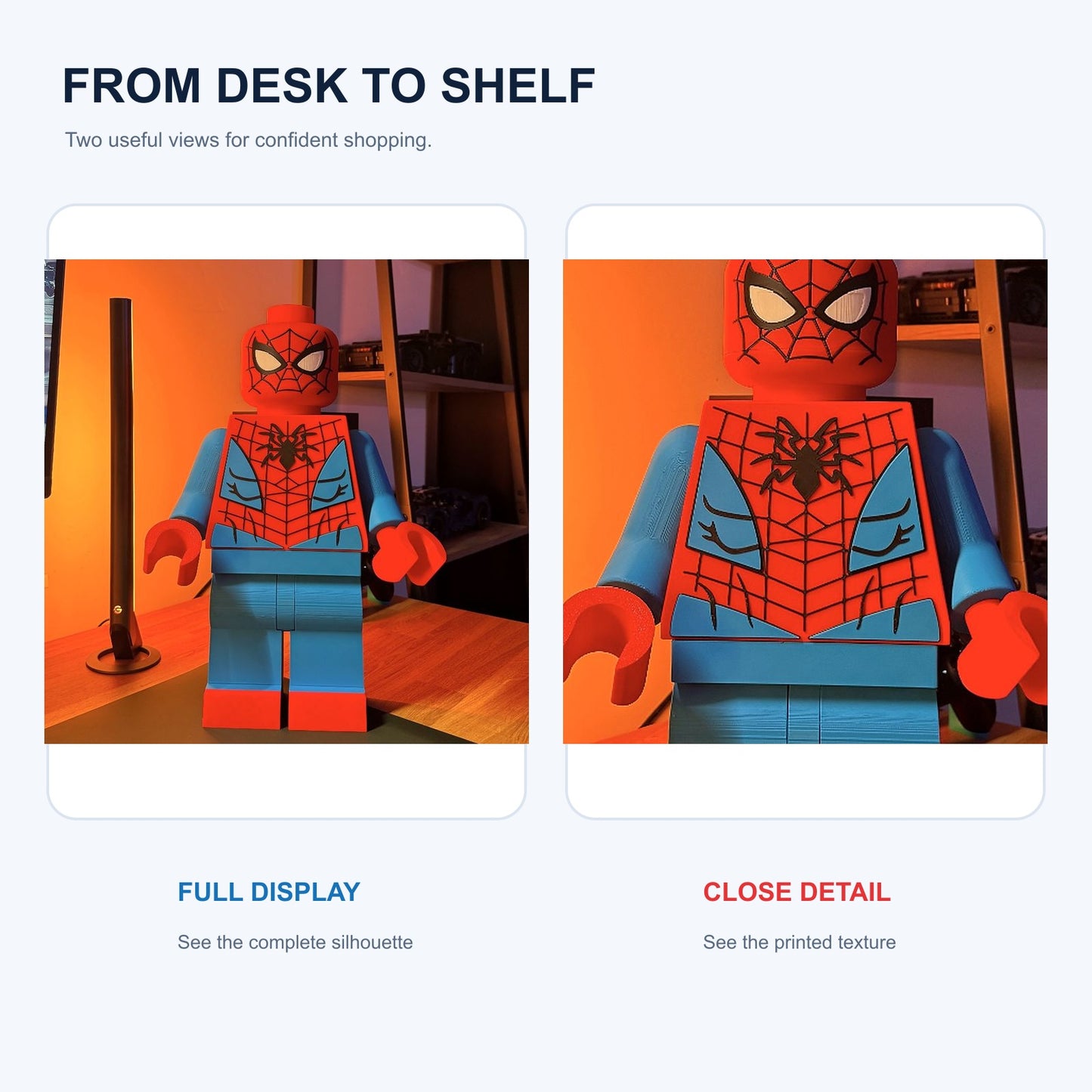 3D-Printed Hero Desk Figures & Duo Sets | Collectible Decor