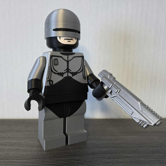 3D Printed LEGO Alex Murphy 8inches