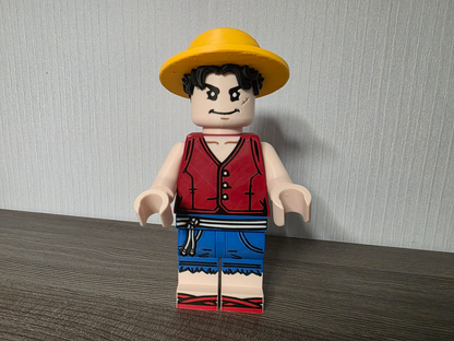 3D Printed LEGO Luffy 8inches （One Piece）