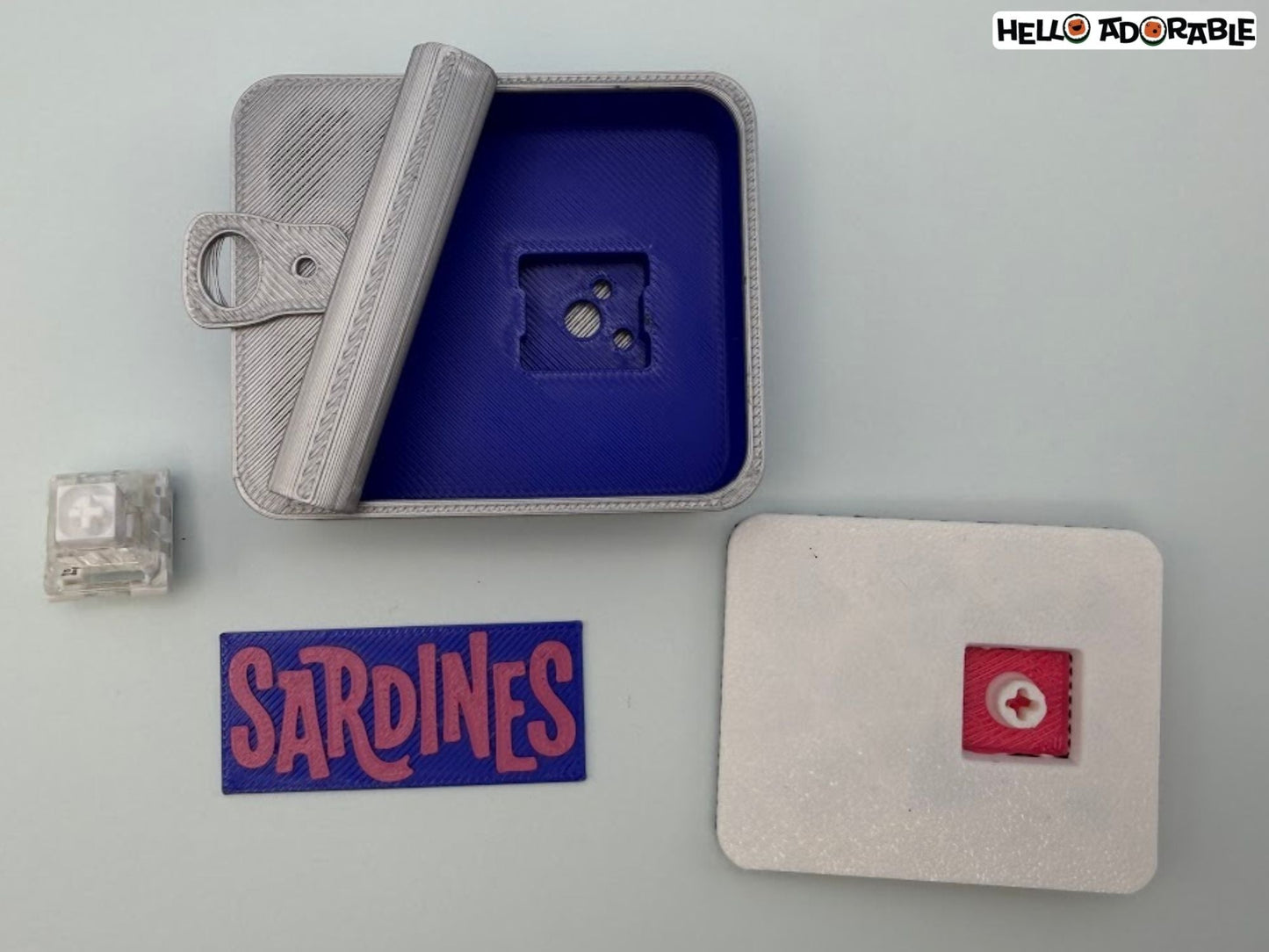 3D Printed Sardine-shaped stress-relieving toy