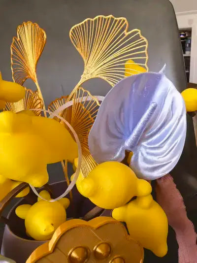 3D Printed 2026 Year of the Horse Chinese New Year Festive Flower – Golden Jade Full House