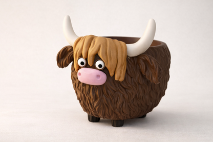 Cow-shaped flower pot