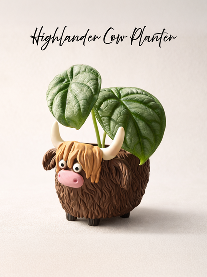 Cow-shaped flower pot
