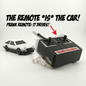 Reverse‑driving RC car