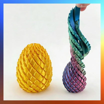 3D Printed Twisty Fidget Dragon Egg