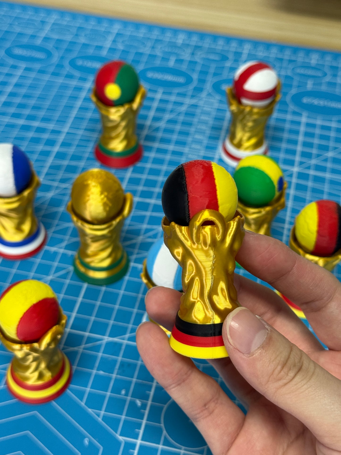 World Cup-football clicker keychains