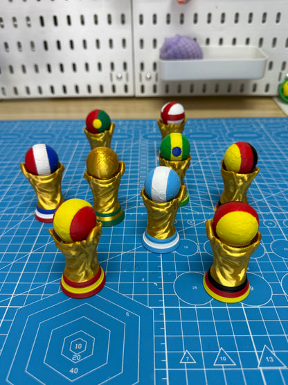 World Cup-football clicker keychains