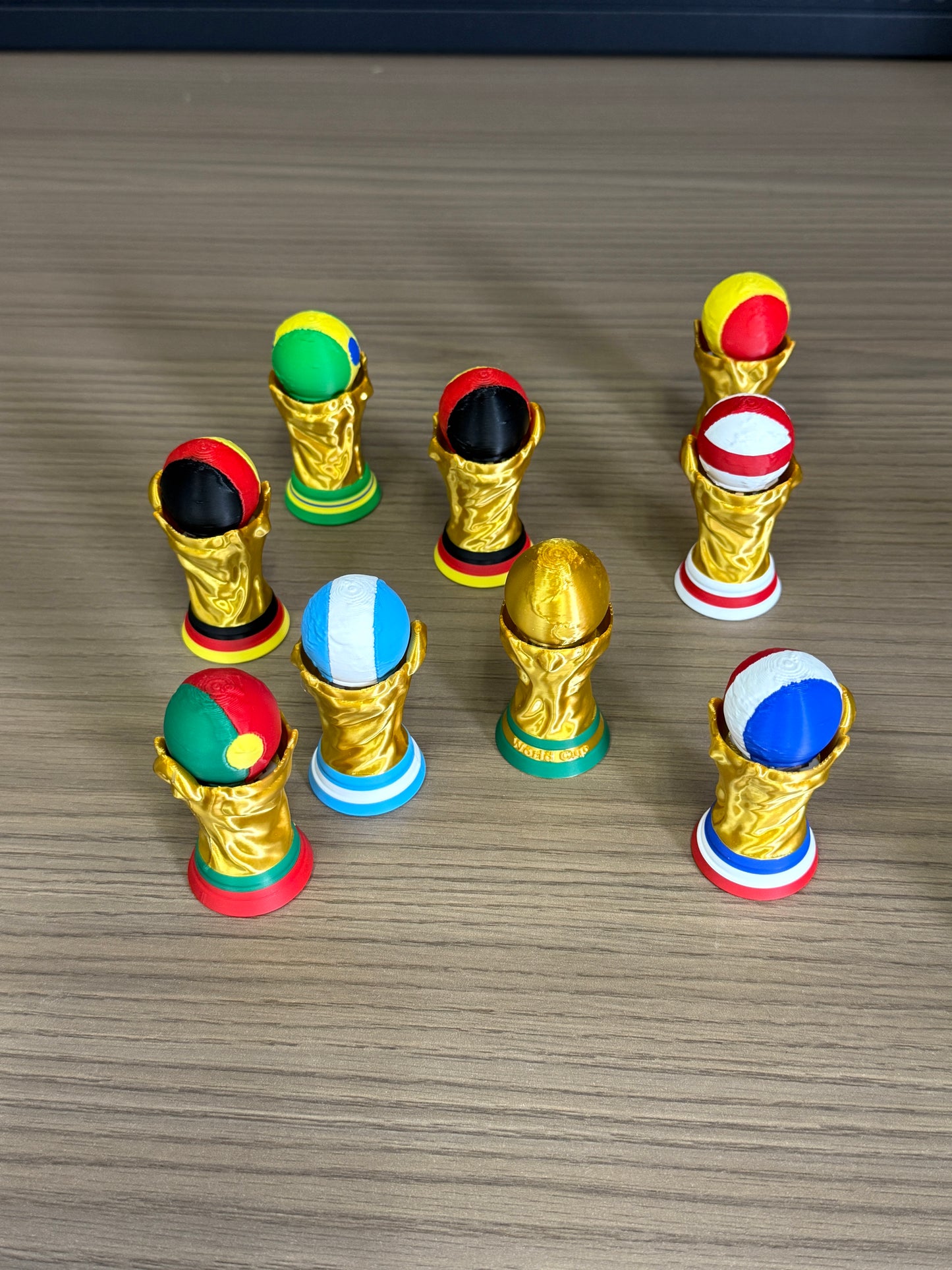 World Cup-football clicker keychains