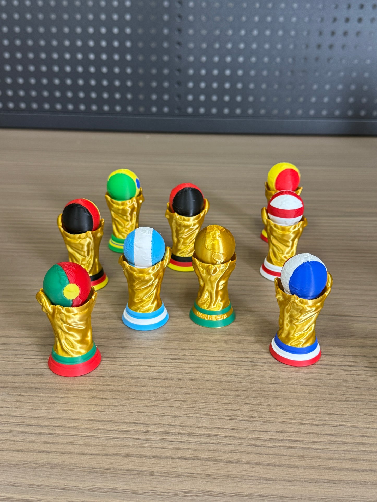 World Cup-football clicker keychains