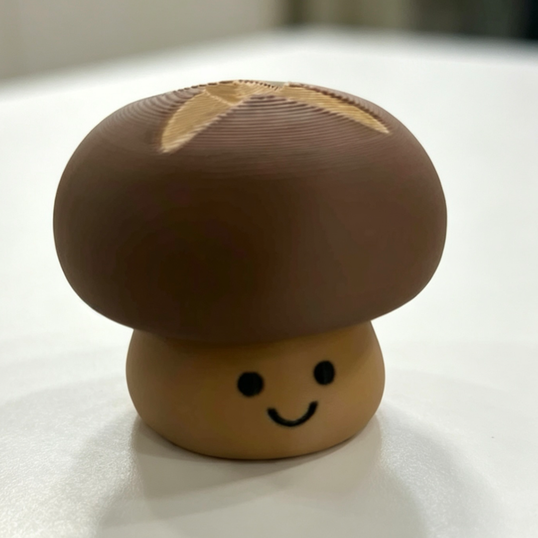 Clicky Mushroom Keychain