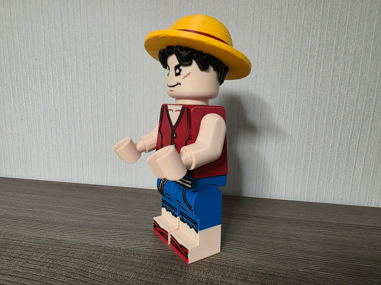 3D Printed LEGO Luffy 8inches （One Piece）