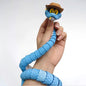 3D Printed Articulated Blue Snake Toy,Zootopia Gary Snake