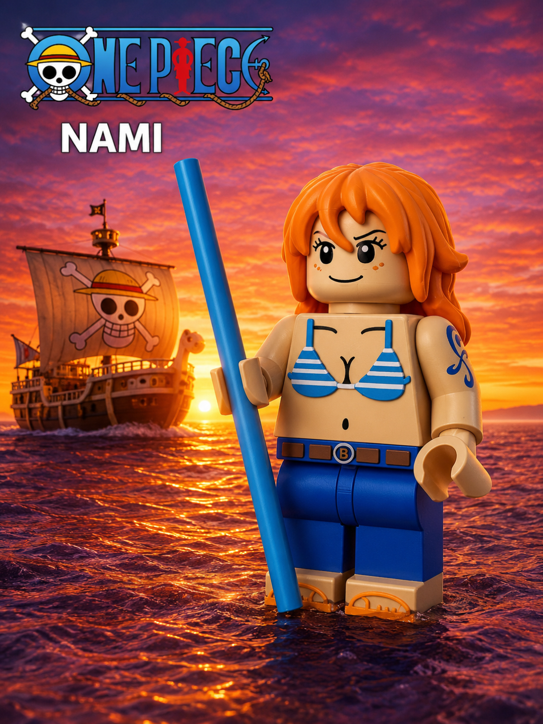 3D Printed Nami 8inches （One Piece）