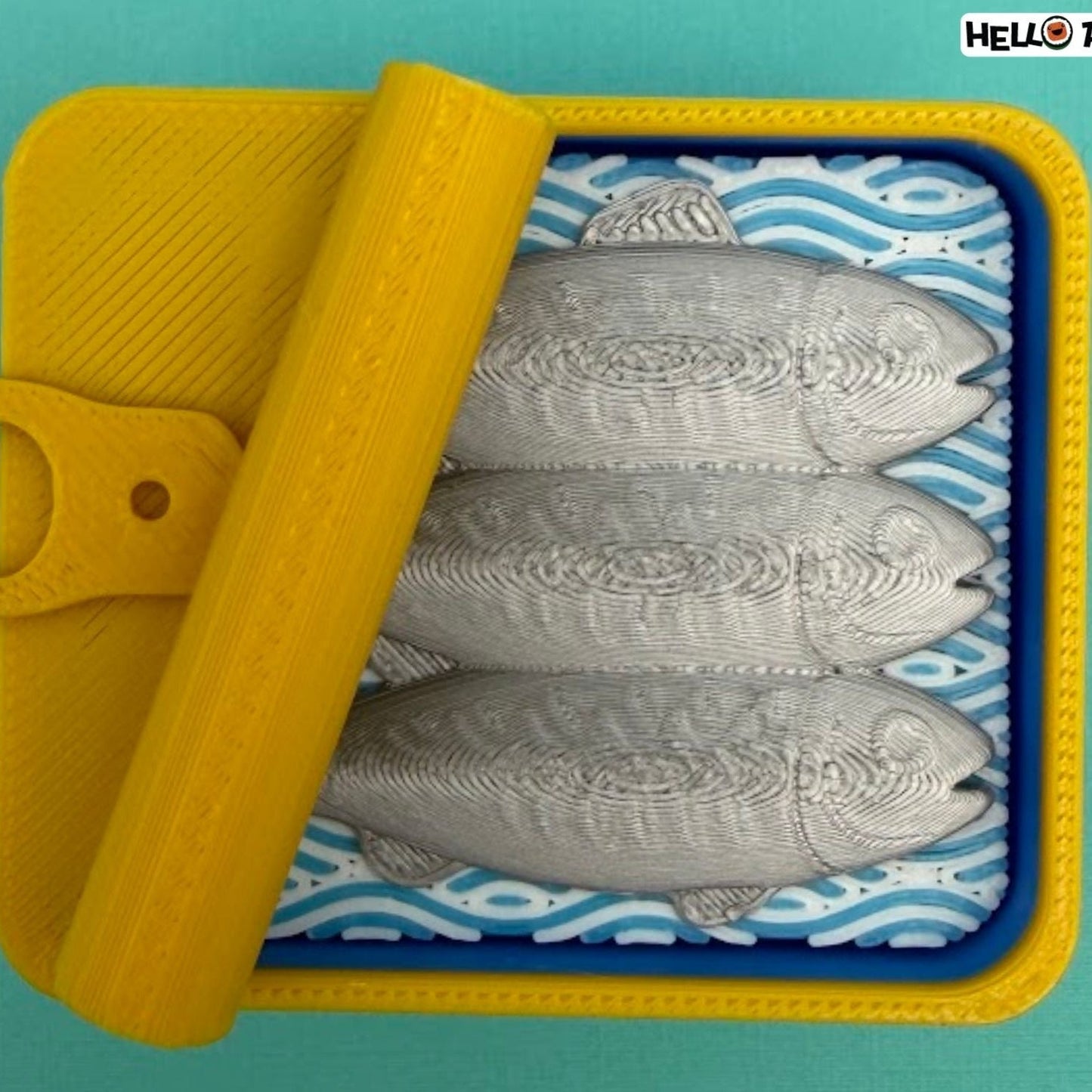 3D Printed Sardine-shaped stress-relieving toy