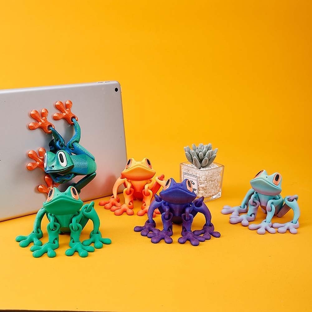 4pcs 3D Printed Magnetic Frog