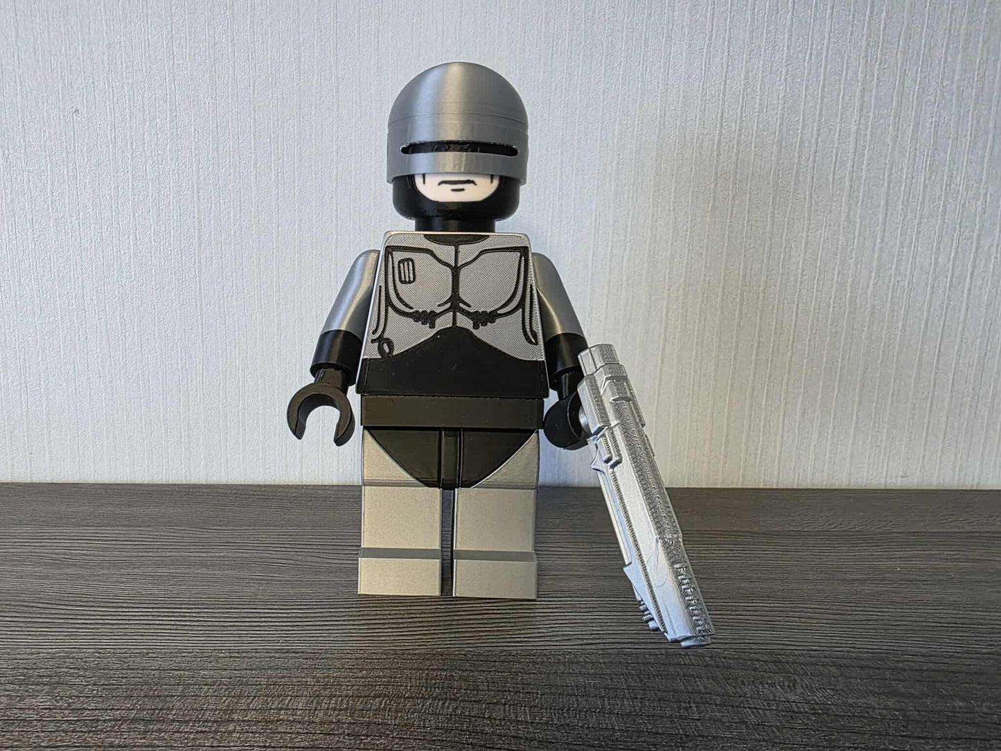 3D Printed LEGO Alex Murphy 8inches