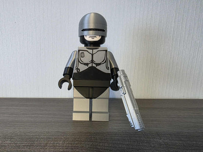 3D Printed LEGO Alex Murphy 8inches
