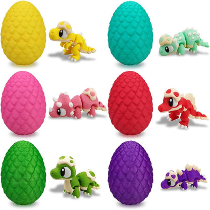 6 Pack Eggs with Dinosaur
