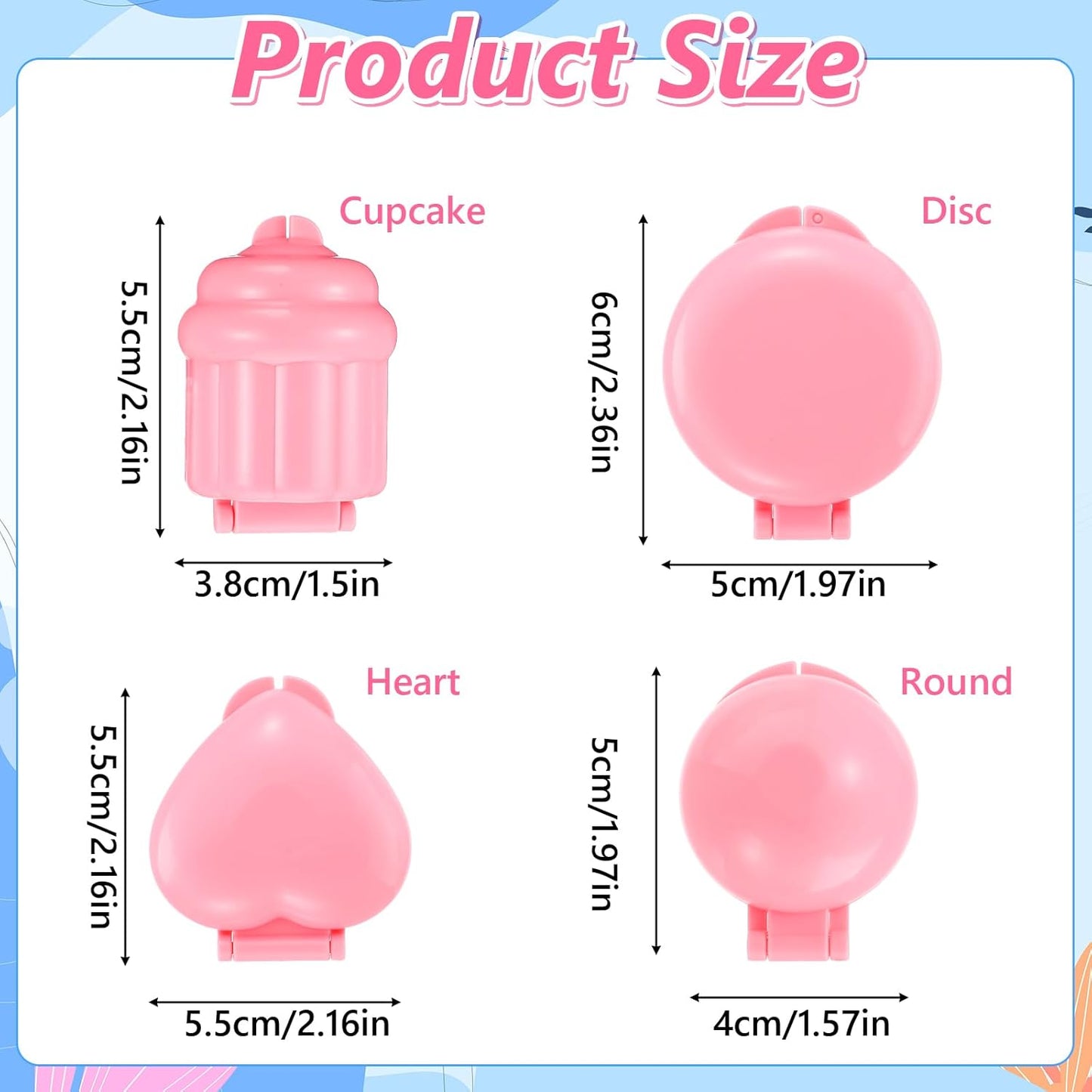 3D Printed 4pcs Cake Pop Mold Shapes