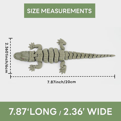 7.9" 3D Printed Crocodile Alligator
