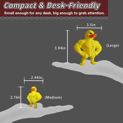 3D Printed Muscle Duck Figurine Desk Decor