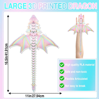 3D Printed Dragon with Wings 16.9 Inches