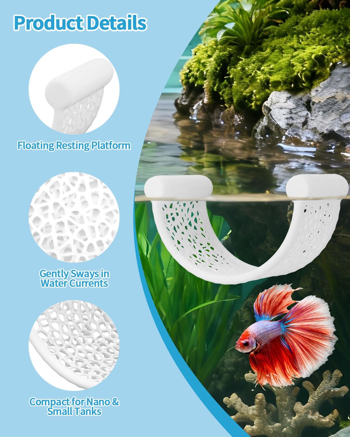 3D Printed Floating Betta Hammock