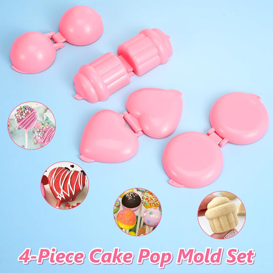 3D Printed 4pcs Cake Pop Mold Shapes