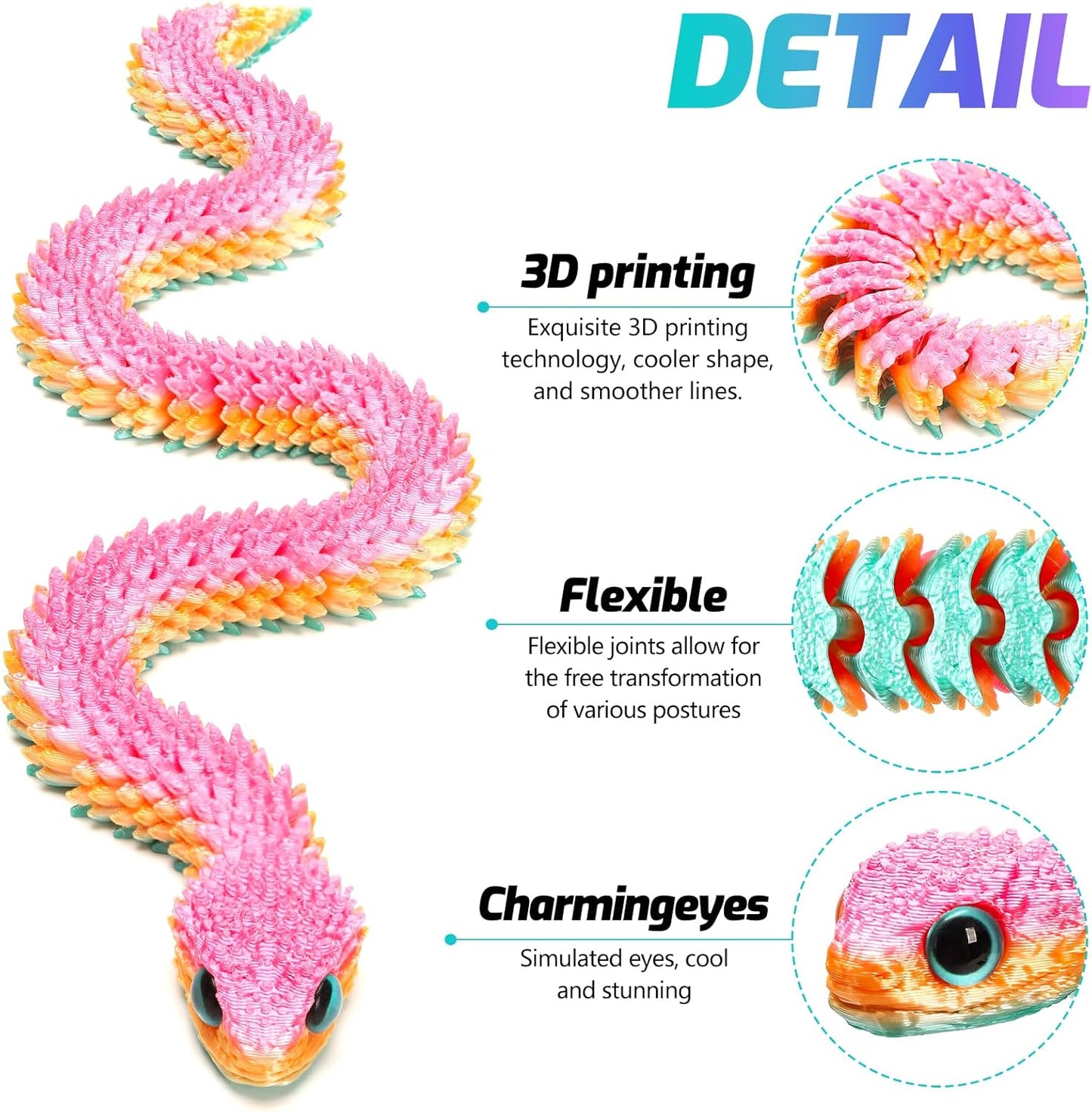 6 PCS  Snake Toys