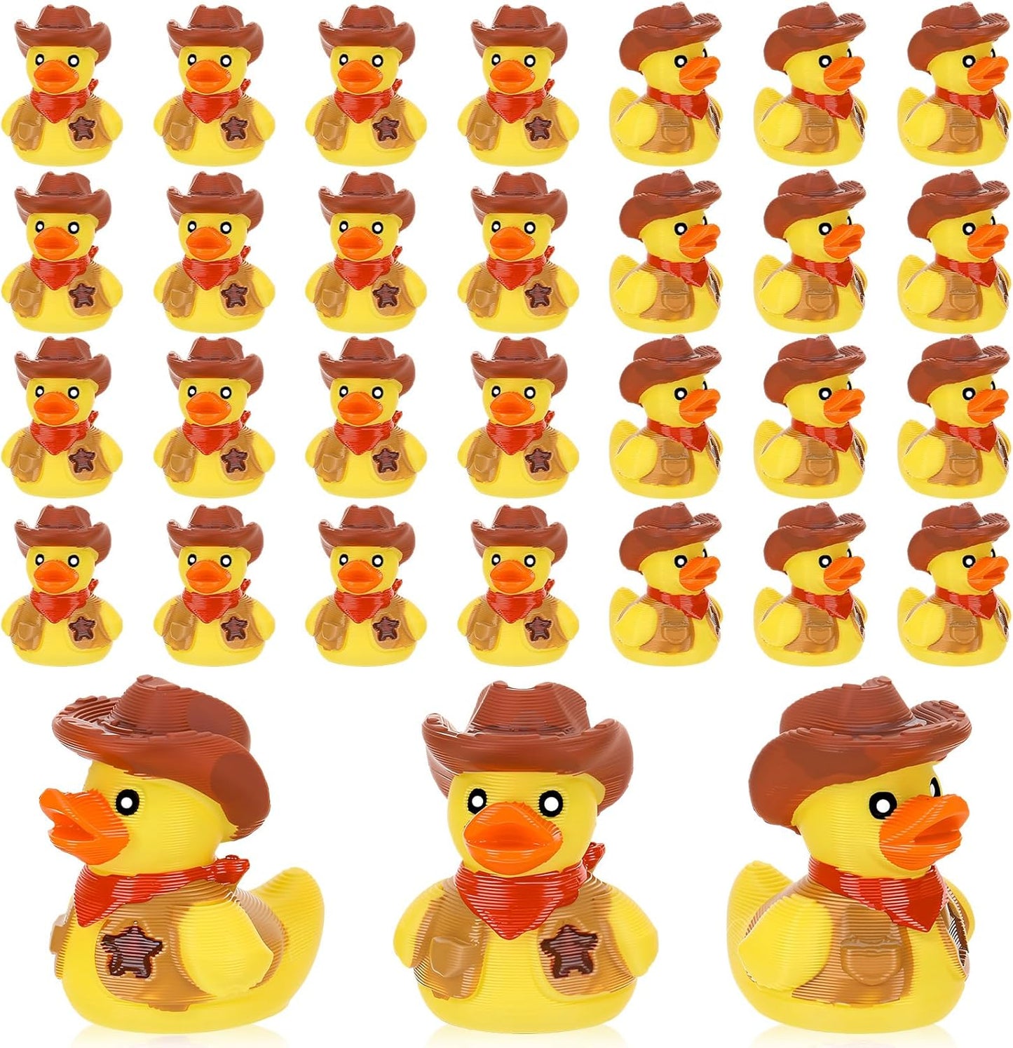 32Pcs 3D Printed Mini Ducks