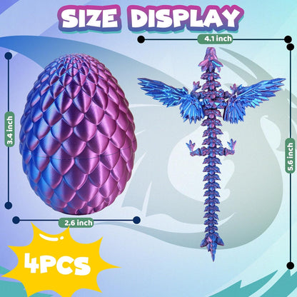 4 Pack Dragon Eggs with Wings