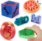 6 PCS 3D Printed Spin Fractal Click Gear Fidget Toy