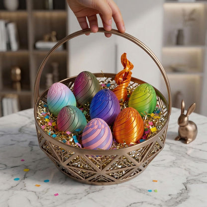 Twisty Fidget Egg 3D Printed