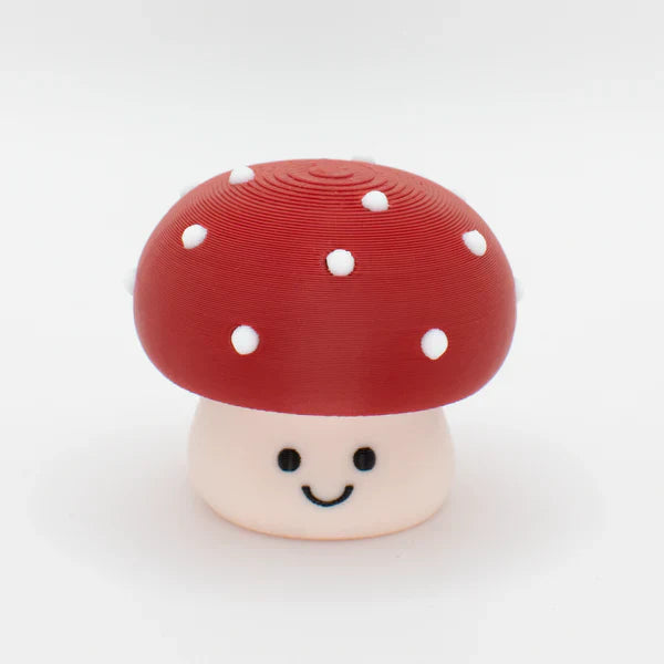 3D Printed Chubby Clicky Mushroom Desk Buddy / Keychain