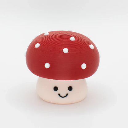 3D Printed Chubby Clicky Mushroom Desk Buddy / Keychain