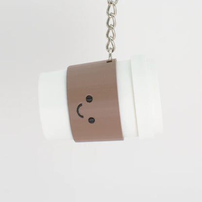 Cozy Clicky Coffee-To-Go Keychain