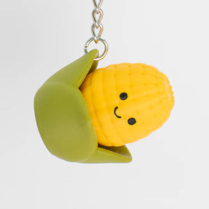 Happy Clicky Corn Keychain