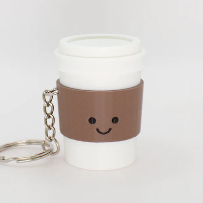 Cozy Clicky Coffee-To-Go Keychain