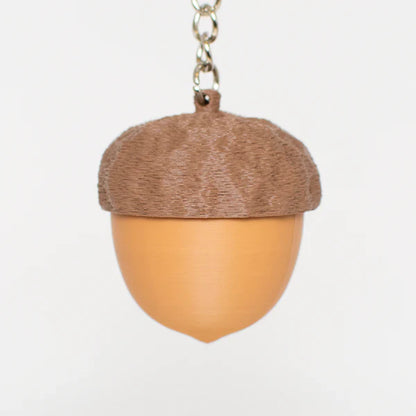 3D Printed Nutty Clicky Acorn Keychain