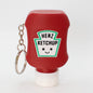 Funny Clicky Ketchup & Mustard Keychain