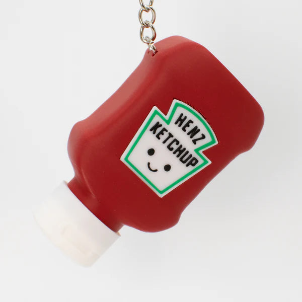 Funny Clicky Ketchup & Mustard Keychain